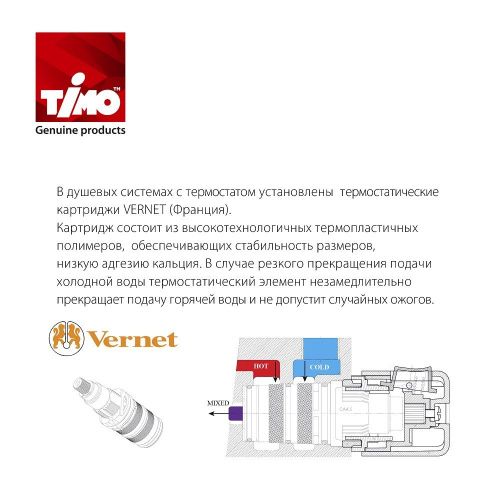 Душевая система Timo Petruma SX-5029/17SM скрытого монтажа с термостатом, золото матовое фото 17