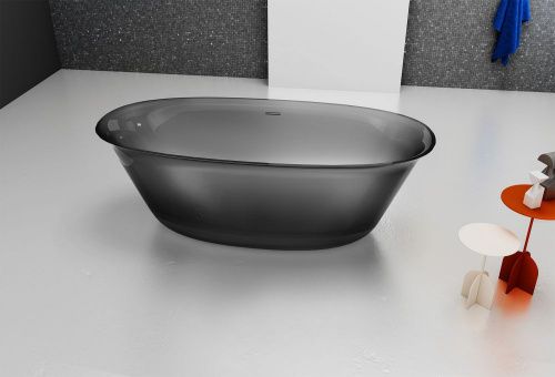 Прозрачная ванна ABBER Kristall AT9707Onyx черная фото 3
