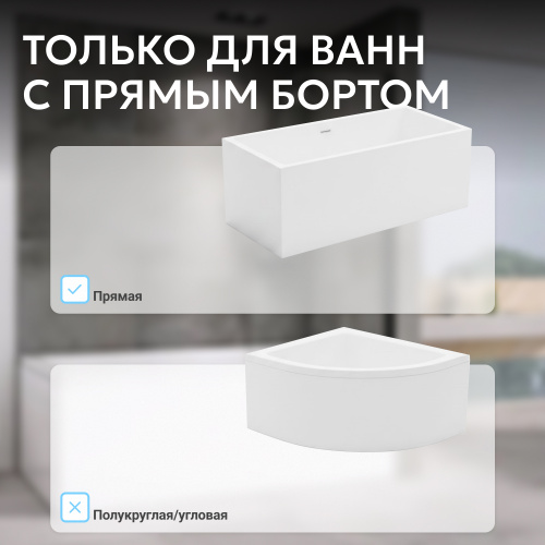 Шторка на ванну  стекло прозрачное профиль хром фото 6