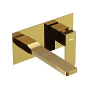 Смеситель для раковины, монтируемый в стену, золото Damixa Gala 530260600