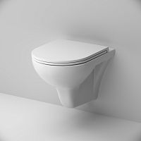 Унитаз подвесной FlashClean с сиденьем микролифт AM.PM Gem C901700SC