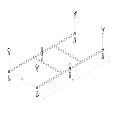 Каркас для ванны AM.PM X-Joy W94A-160-070W-R фото 4