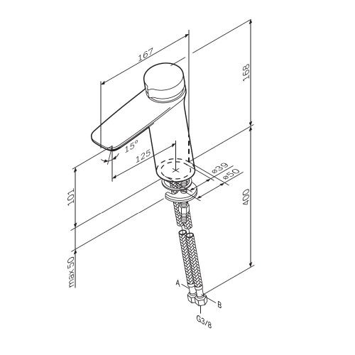 Смеситель для раковиныTouchReel AM.PM Inspire V2.0 F50A02522 фото 11