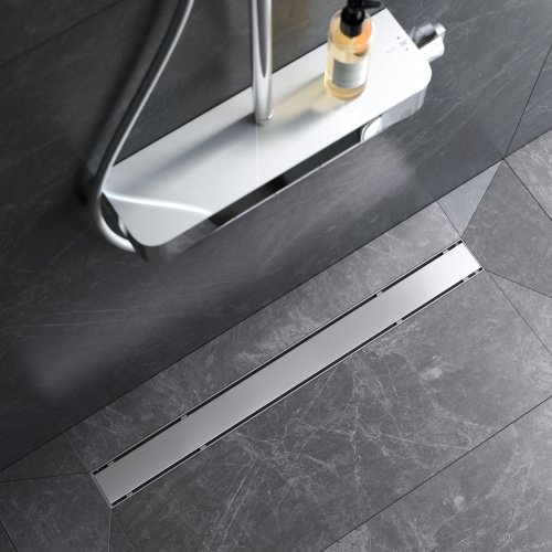 Трап для душа линейный, универсальный затвор Tile, 80 см AM.PM PrimeFlow W02SC-U11-080-04SB фото 7