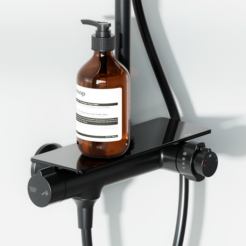 Душевая система с душевым термостатическим смесителем-полкой Damixa Jupiter 977750300 фото 5