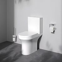 Унитаз-компакт без ободка с сиденьем микролифт AM.PM X-Joy C85A8601SC
