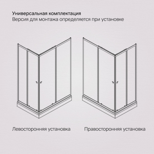 Душевое ограждение 120x90 см, без поддона AM.PM Sunny W87G-403-12090-BT фото 9