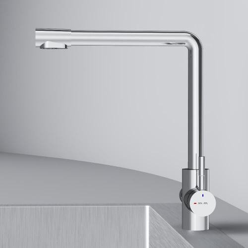 Смеситель для кухни с L-изливом с каналом для питьевой воды, хром AM.PM X-Joy S F85B05700 фото 8