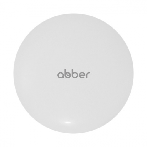 Накладка на слив для раковины ABBER AC0014MW белая матовая, керамика