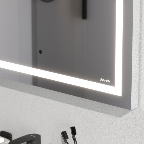 Универсальное зеркало настенное с контурной LED-подсветкой, 60 см AM.PM Gem M91AMOX0601WG фото 5