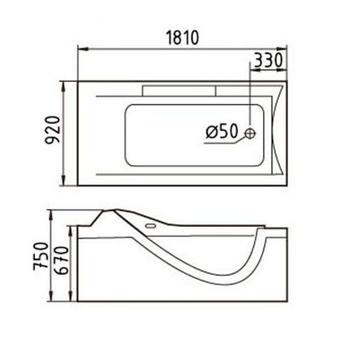 Акриловая ванна Gemy G9055 K R фото 4