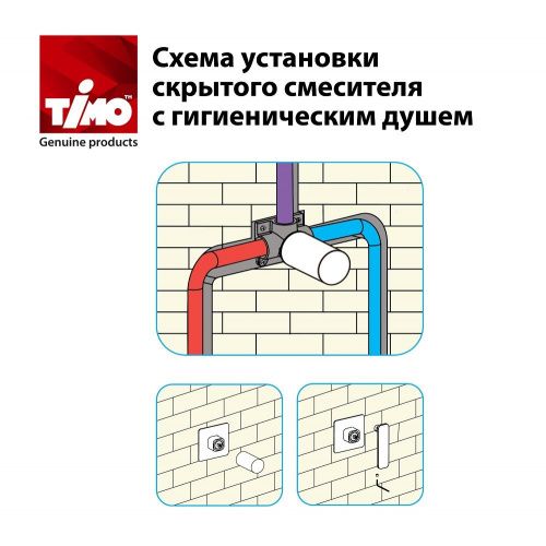 Смеситель Timo Saona 2389/03SM с гигиеническим душем, черный матовый фото 3