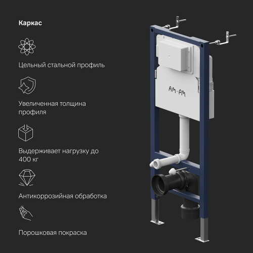 Инсталляция для подвесного унитаза AM.PM PrimeFit I012709 фото 7