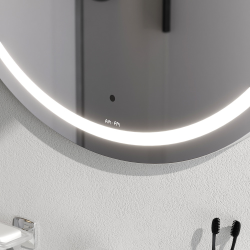 Универсальное зеркало с контурной LED-подсветкой, ИК- сенсором, круглое, 80 см AM.PM X-Joy M85AMOX0801WG фото 9