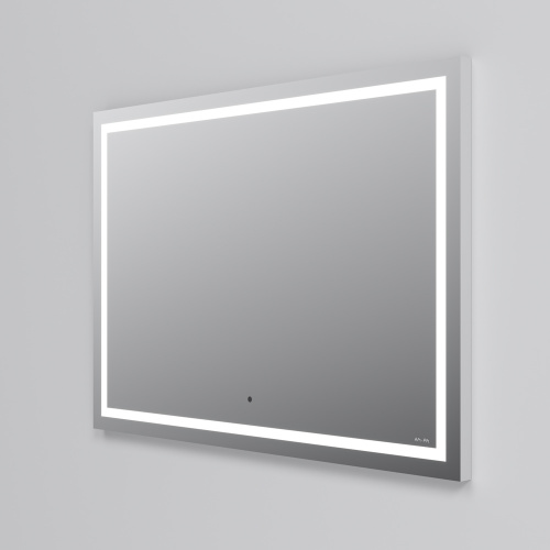 Универсальное зеркало настенное с контурной LED-подсветкой, 100 см AM.PM Gem M91AMOX1001WG фото 7