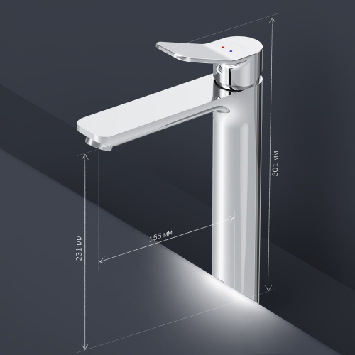 Смеситель для раковины, высокий AM.PM X-Joy F85A92000 фото 9