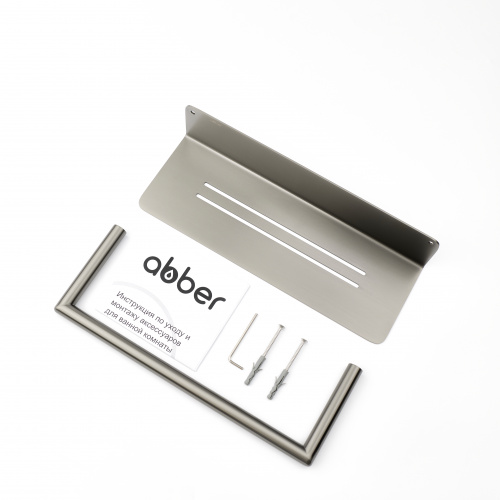 Полка ABBER Osten 316 AA1862BGG брашированная оружейная сталь фото 2