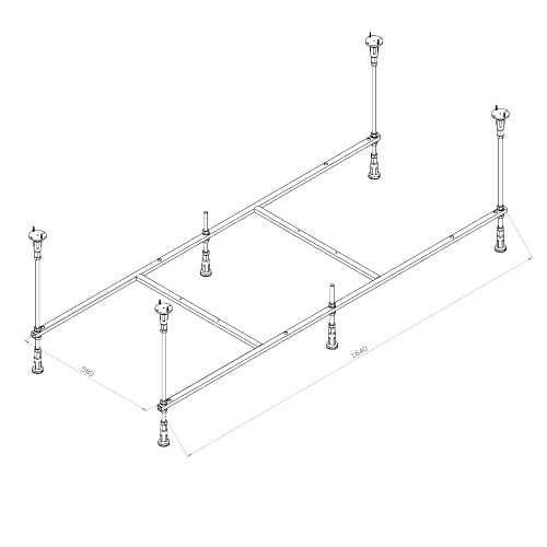 Каркас для ванны AM.PM X-Joy W94A-170-070W-R фото 4