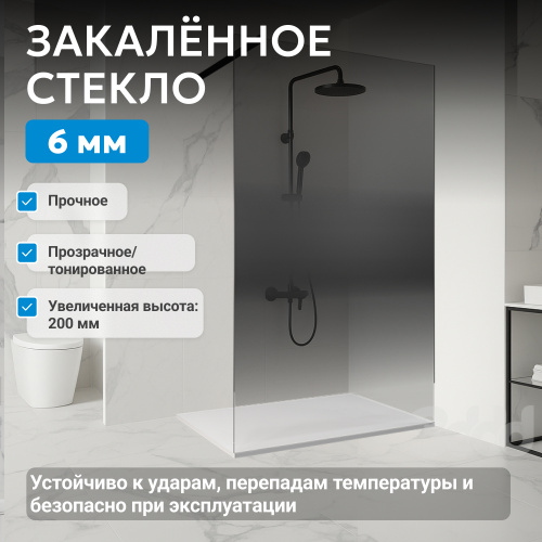 Душевая перегородка 120x200  ABBER Immer Offen AG69123BS фото 5