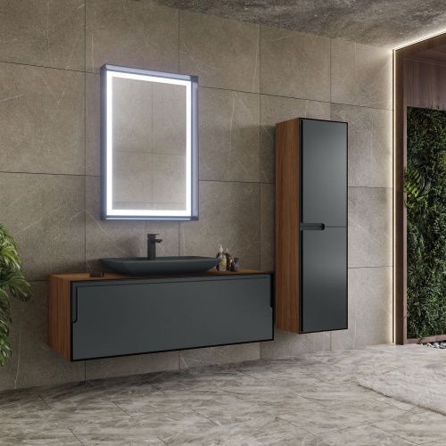 Пенал ORKA Craft 40 орех/антрацит, универсальный фото 6