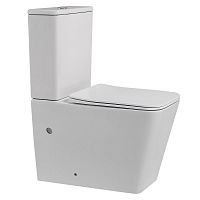 Унитаз   компакт белый безободковый смыв каскадный ABBER Rechteck AC1210