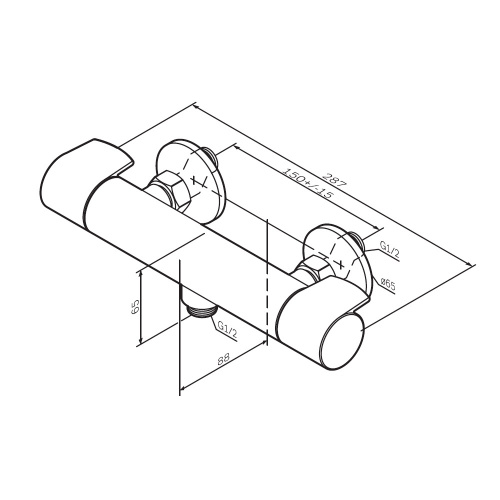 Смеситель для душа с термостатом AM.PM X-Joy F85A40000 фото 10