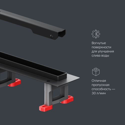 Трап для душа линейный, универсальный затвор Slim line, 60 см AM.PM MasterFlow W01SC-S11-060-05BM фото 10