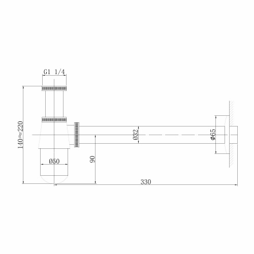 Сифон для раковины ABBER AF0032W белый матовый фото 2