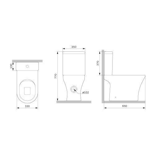 Унитаз-компакт FlashClean с сиденьем микролифт AM.PM Sense C748600SC фото 13