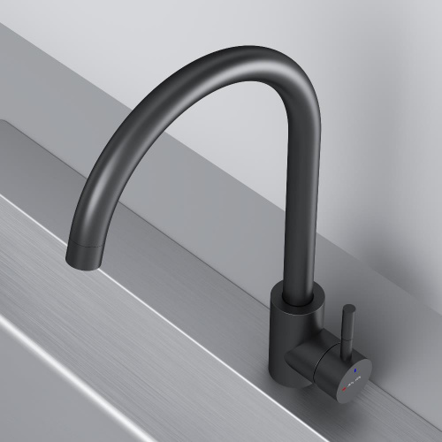 Смеситель для кухни с С-изливом, черный AM.PM X-Joy S F85B07122 фото 9