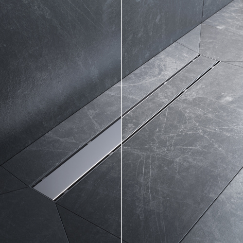 Трап для душа линейный, универсальный затвор Tile, 70 см AM.PM PrimeFlow W02SC-U11-070-04SB