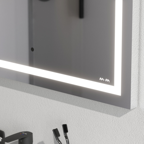 Универсальное зеркало настенное с контурной LED-подсветкой, 65 см AM.PM Gem M91AMOX0651WG фото 4