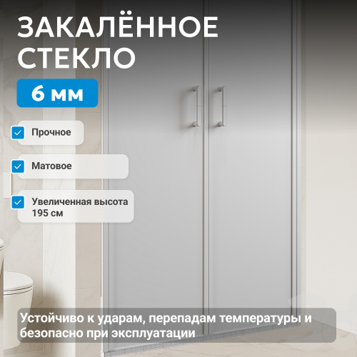 Душевая дверь 100х195 ABBER Sonnenstrand AG04100MS фото 4
