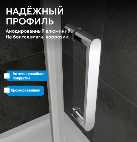 Душевая дверь 70х195 ABBER Zart AG08070P фото 5